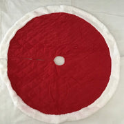Fur trimmed Christmas tree skirts